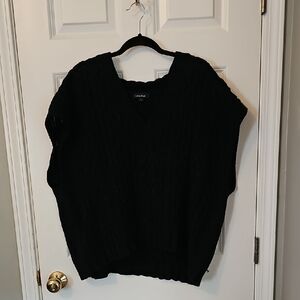 Lea & Viola Black V-Neck Sweater